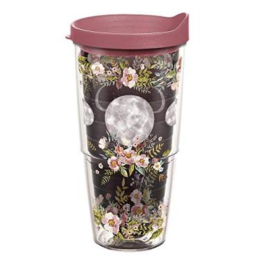 Imagem de Tervis Fases florais da lua feito nos EUA copo isolado de parede dupla mantém as bebidas frias e quentes, 680 g, quartzo