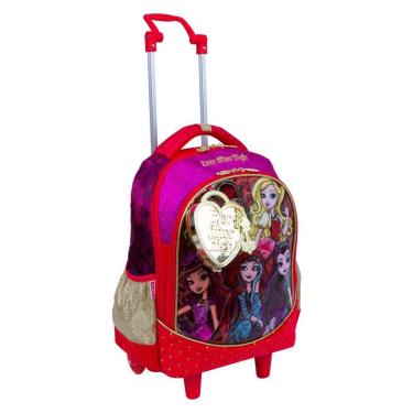 Imagem de Mochila Rodinhas Ever After High 64575-00 17Z Grande Vermelho/ Roxo
