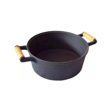 Imagem de Caçarola de Ferro Fundido 2 Alças Sem Tampa - 1,1 Lt