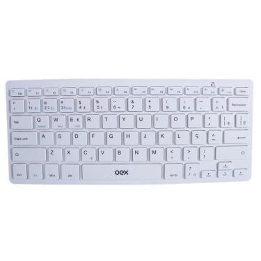 Imagem de Teclado Sem Fio Wireless Elite Duo Oex Tc508 Abnt2 Branco-Unissex