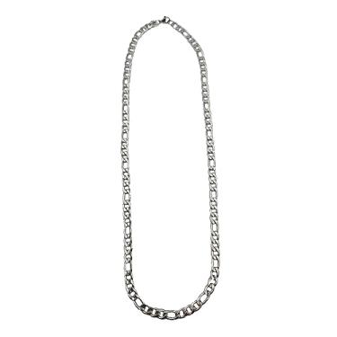 Imagem de Corrente Colar Cordão Masculino 60cm Largura 7mm 3x1 Em Aço Inox Cor:Prata