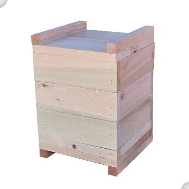 Imagem de Caixa para Abelhas Sem Ferrão modelo INPA 15x15x3 Mirim Manduri Mandaçaia Em Eucalipto