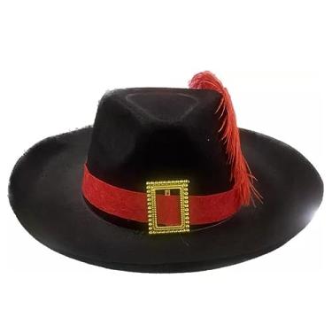 Imagem de Chapéu Mosqueteiro Gato De Botas Cor: Preto