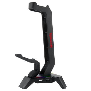 Imagem de Suporte Headset Redragon Scepter Elite RGB Preto - HA311