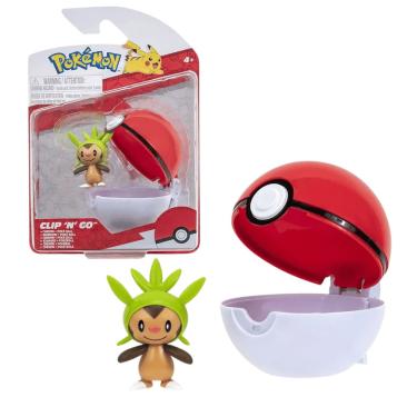 Imagem de Figura de Ação Pokémon Chespin + Pokebola Wave 7 Sunny