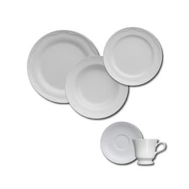 Imagem de Aparelho de Jantar, Chá e Sobremesa 30 Peças Germer Cottage em Porcelana - Branco