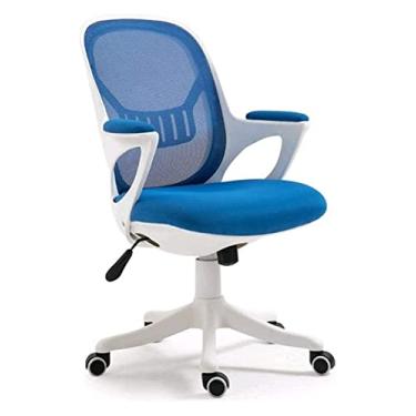 Imagem de Cadeira de escritório Cadeira de mesa Cadeira de escritório de lazer Encosto de malha Cadeira giratória ergonômica Cadeira de trabalho com trava de 120 °, assento de 360 ​​° Cadeira de jogo com base
