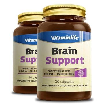 Imagem de Kit 2 Brain Support Vitaminlife 30 Cápsulas