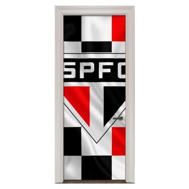 Imagem de Adesivo Vinil Para Portas Futebol São Paulo Fc