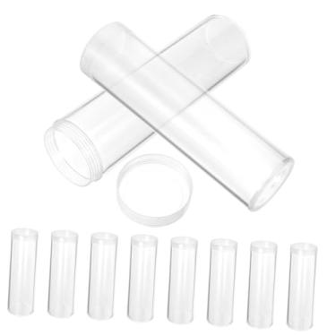 Imagem de Generic 10 Peças Recipientes De Plástico Tubos De Armazenamento De Moedas Tubos De Coleta De Moedas Suporte De Quarto Suprimentos Para Coleta De Moedas Recipiente De Coleta De Moedas
