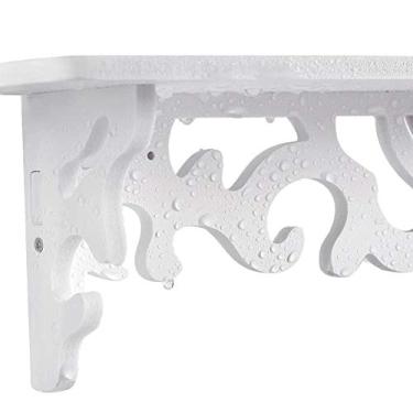 Imagem de Prateleira de parede, suporte de parede branco para sala de estar