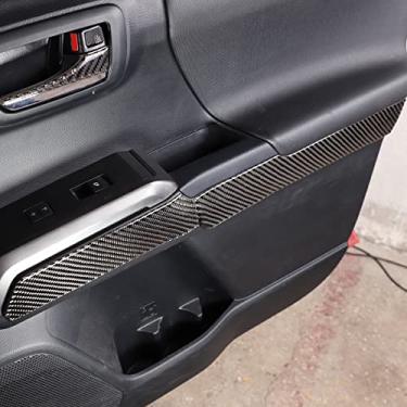Imagem de TongSheng Adesivo 3D de fibra de carbono macio para Toyota Tacoma 2015 2016 2017 2018 2019 2020 para painéis internos adesivos decorativos para carro
