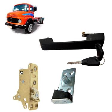 Imagem de Kit Fechadura Batente Maçaneta Caminhao 1113 Direita