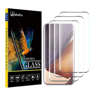 Imagem de AKABEILA [Pacote com 3 películas protetoras de tela para Samsung Galaxy Note 20 Ultra/Note20 Pro HD película protetora de vidro temperado com dureza 9H, antiarranhões, sem bolhas