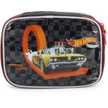 Imagem de Estojo de Tecido, Box, Hot Wheels, G, 1 zíper, Preto, Luxcel