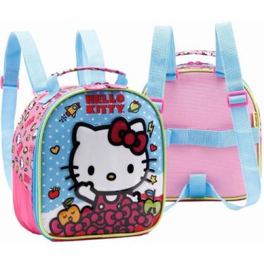 Imagem de Lancheira Hello Kitty Bolsa Térmica Escolar Menina Infantil - Xeryus