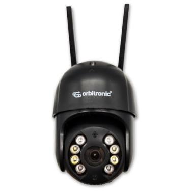 Imagem de Câmera de Segurança Externa Ip Prova D'água Infravermelho 1080p Wifi Hd Preta Orbitronic