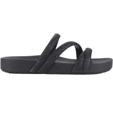 Imagem de Tamanco Feminino Papete Casual Dia a Dia com Tiras em Glitter Zaxy 18956