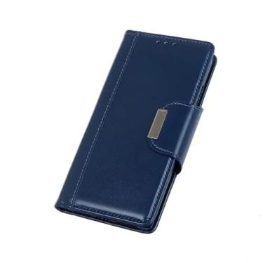 Imagem de Capa flip de couro para Samsung Galaxy S24 S21 Ultra S23 Note 20 S22 S10E S10 Lite 10 Plus S20 FE Capa carteira magnética, ZG, azul, para Samsung Note 10 Lite