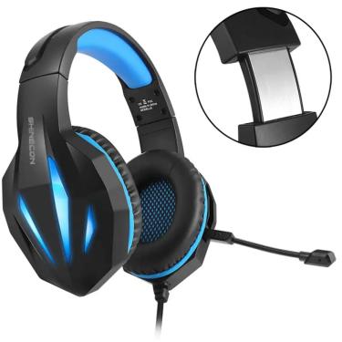 Imagem de Fone gamer com som estéreo microfone com cancelamento de ruído profissional HS-06