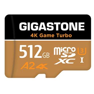 Imagem de [Recuperação de dados grátis de 5 anos] Cartão micro SD Gigastone de 512 GB, Turbo de jogo 4K, compatível com Nintendo-Switch 1, leitura/gravação 100/80 MB/s, desempenho de aplicativo A2, cartão de