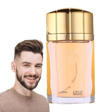 Imagem de Spray Colônia Masculino | Perfume Masculino Spray Corporal - Névoa da fragrância da garrafa do ouro 80ml para homens, perfume dos homens clássico, perfumes do banho e do corpo, perfume da Hersil