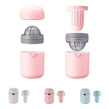 Imagem de Espremedor manual 2 em 1, espremedor de limão, espremedor de frutas cítricas, espremedor de suco de laranja, espremedor de limão, espremedor manual para melancia, laranja cítrica, limão, uva, com