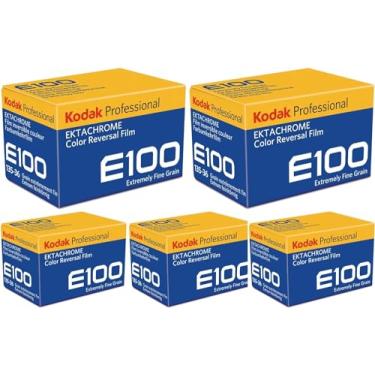 Imagem de Pacote de filme colorido Kodak Professional Ektachrome E100 (35 mm, 36 exposições, pacote com 5) (5 itens)