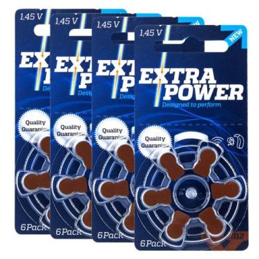 Imagem de Pilha Auditiva 312 Extra Power Bateria Pr41 Kit 24 Unidades