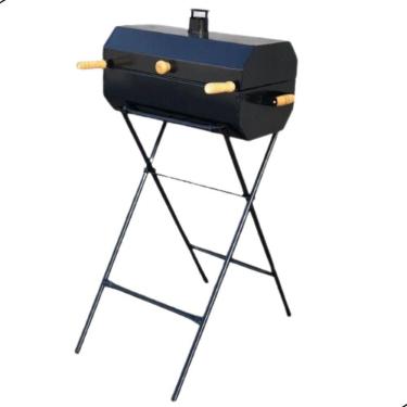 Imagem de Churrasqueira Bafo Com Suporte Vulkania Grill Preto