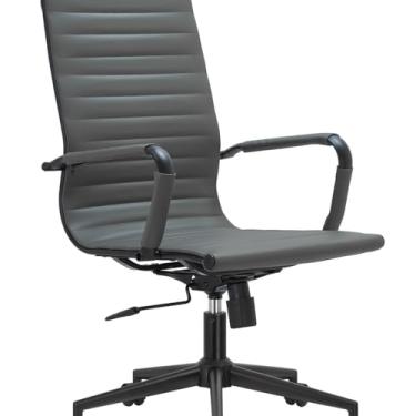 Imagem de Cadeira para Escritório Presidente Esteirinha com Relax Cinza