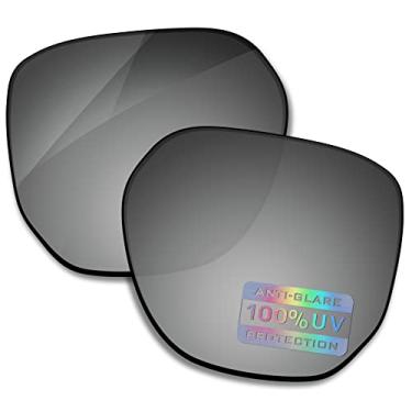 Imagem de Bowyer Lentes de reposição polarizadas para óculos de sol Oakley Latch Beta OO9436 - Espelho de titânio