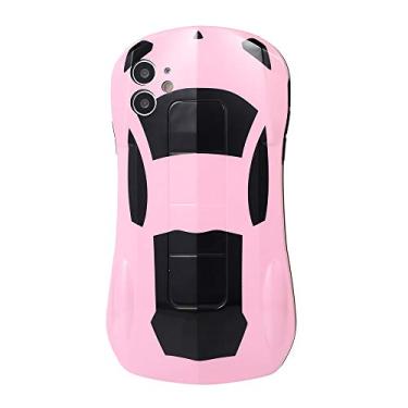 Imagem de Capa de telefone multicolorida supercarro esportivo fofo para Apple iPhone 12 11 Pro Max XR 8 7 Plus (rosa, para iPhone 12 Pro Max)