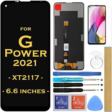 Imagem de HLTECH Tela de substituição LCD Touch Digitalizador Montagem para Motorola Moto G Power (2021) XT2117 XT2117-3 XT2117-4 | G10 Power 6,6" (Preto)
