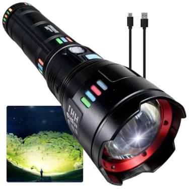 Imagem de Genérico Lanterna Tática Militar LED Laser Potente, Versátil e Ideal para Aventuras ao Ar Livre e Emergências. Iluminação Intensa e Durável
