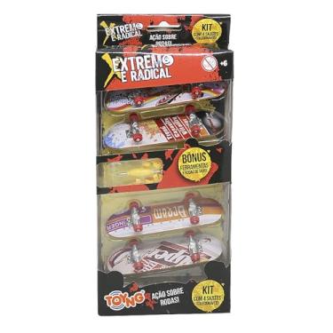 Imagem de Skates de Dedo Colecionáveis com 4Pçs, Extremos e Radicais - Toyng (Coleção 5)