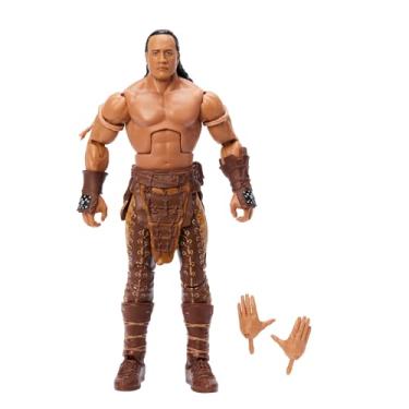 Imagem de Mattel WWE Elite Action Figure & Accessories, 6-inch Collectible The Rock as The Scorpion King with 25 Articulation Points & Swappable Hands