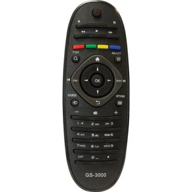 Imagem de Controle Remoto Para Tv Lcd Philips Oval Gs-3000 Gigasat