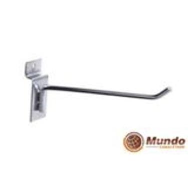 Imagem de Gancho Expositor P/ Painel Canaletado Cromado 10cm-100uni - Mundo Cana