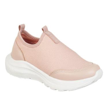 Imagem de Tenis Infantil Menina Magia de Criança Calce Fácil Dia a Dia, Nude, 35