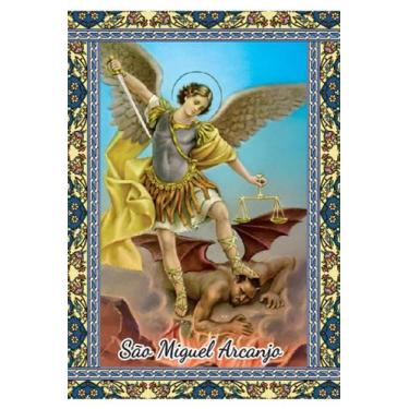 Imagem de 10.000 Santinho São Miguel Arcanjo (oração no verso) - 7x10 cm