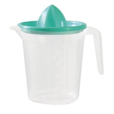 Imagem de Jarra De Suco Transparente 01 Litro Redonda Com Espremedor - Ercaplast