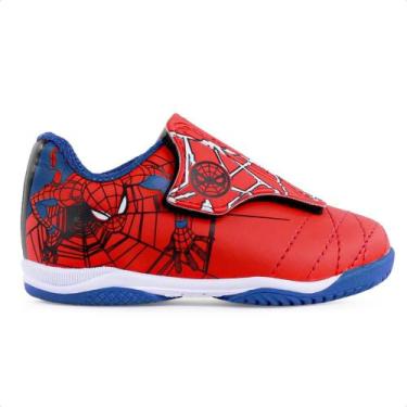Imagem de Chuteira Futsal Dray Marvel Original Sem Cadarço Infantil, Vermelho, A