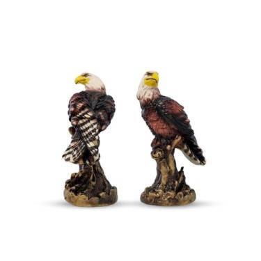 Imagem de Estátua Gavião Peq Pintura Personalizada Espanta Pombo Passarinho Em G