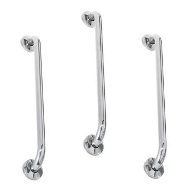 Imagem de Alça De Apoio 60Cm Barra Inox Kit 3 Unidades Acessibilidade