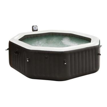 Imagem de Piscina Spa Inflável 6 Pessoas Deluxe 1098l 127v - Intex, Preto