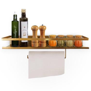 Imagem de Prateleira de Cozinha Porta Tempero e Papel Toalha Laces - Loja da Isa