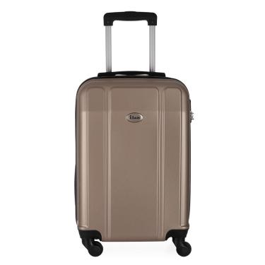 Imagem de Mala de Viagem Media em Abs Ika Continental Cadeado Embutido Rodas Giro 360 Champagne