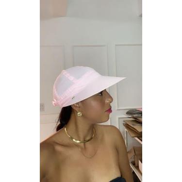 Imagem de Chapéu Viseira Tactel Aba Larga Moda Feminina Verão Fashion Praia Vôle