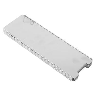 Imagem de Almencla Protetor de vento para fogão de acampamento dobrável, protetor de vento para fogão externo, queimador de forno a gás com bolsa de transporte, protetor, 8 Pratos